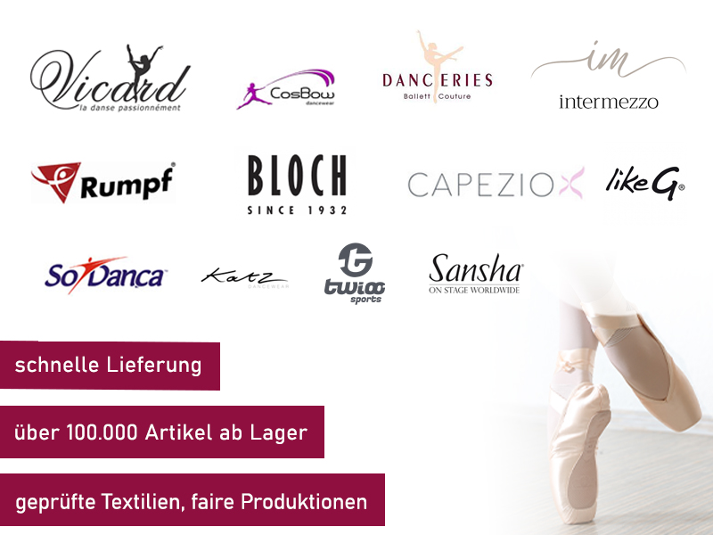 Ballettbekleidung - Willkommen im günstigen Ballettversand Ballettbekleidung, Ballettschläppchen