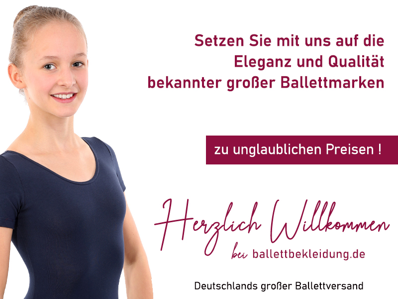 Ballettbekleidung - Willkommen im günstigen Ballettversand Ballettbekleidung, Ballettschläppchen