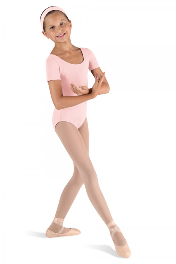 Bloch Ballettanzug Kurzarm rosa schwarz weiÃŸ Kinder Baumwolle CL5402